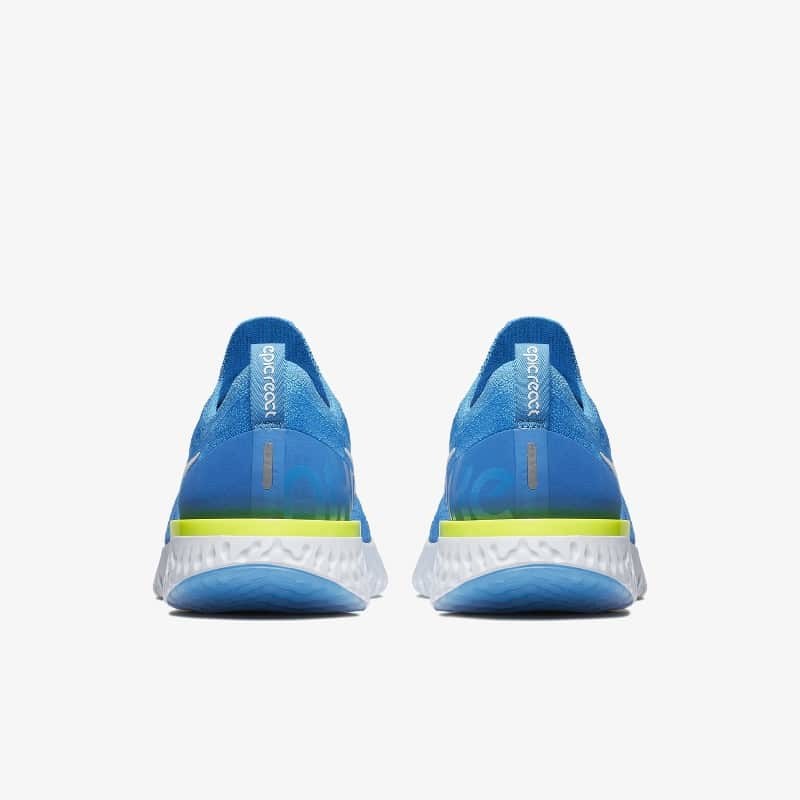 Nike epic react flyknit volt glow hotsell